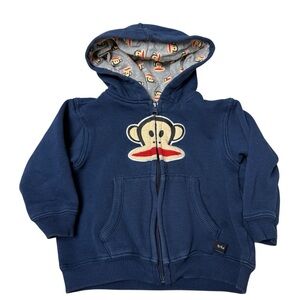 Paul Frank Y2K hoodie sweatshirt full zip with hood size 2T